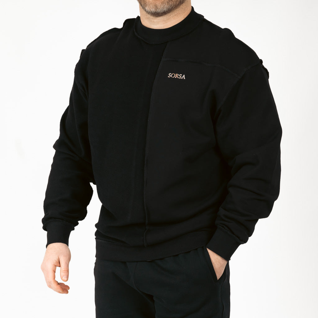Inside Out Sweater Black