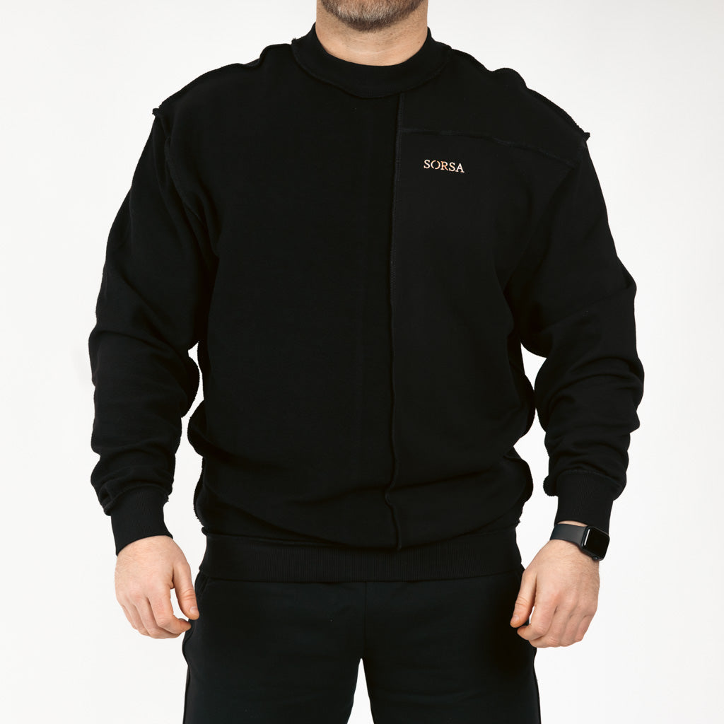 Inside Out Sweater Black