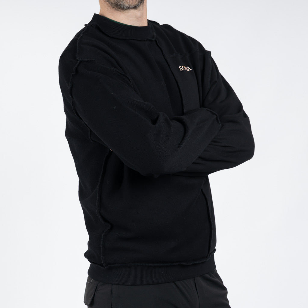 Inside Out Sweater Black