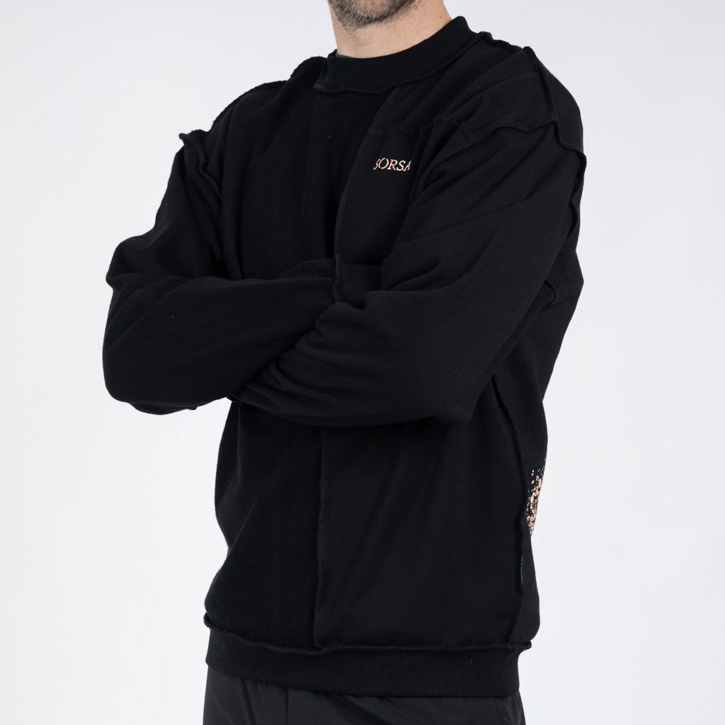 Inside Out Sweater Black